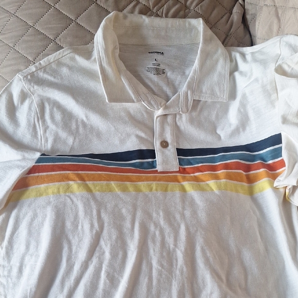 Classic White Polo with Stripes and Solid Gray Polo - Picture 3 of 5